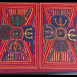 Vintage Kuna  Indian Mola Appliqué from San Blas Islands Panama